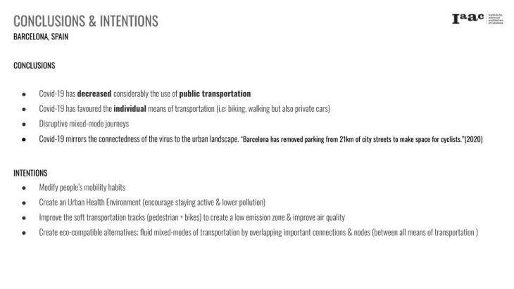 CONCLUSIONS & INTENTIONS