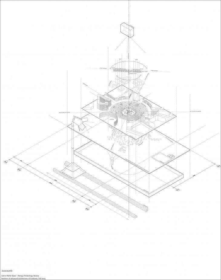 Performative model - Axonometric