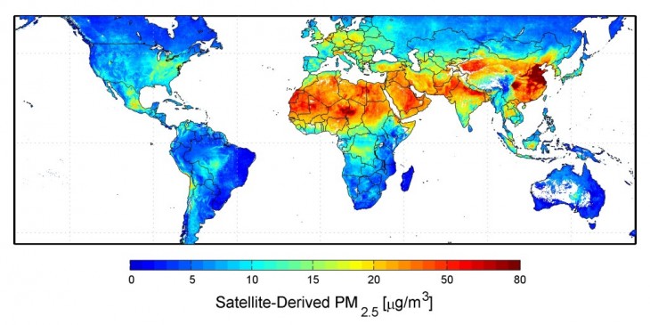 Air Pollution Level Across The World