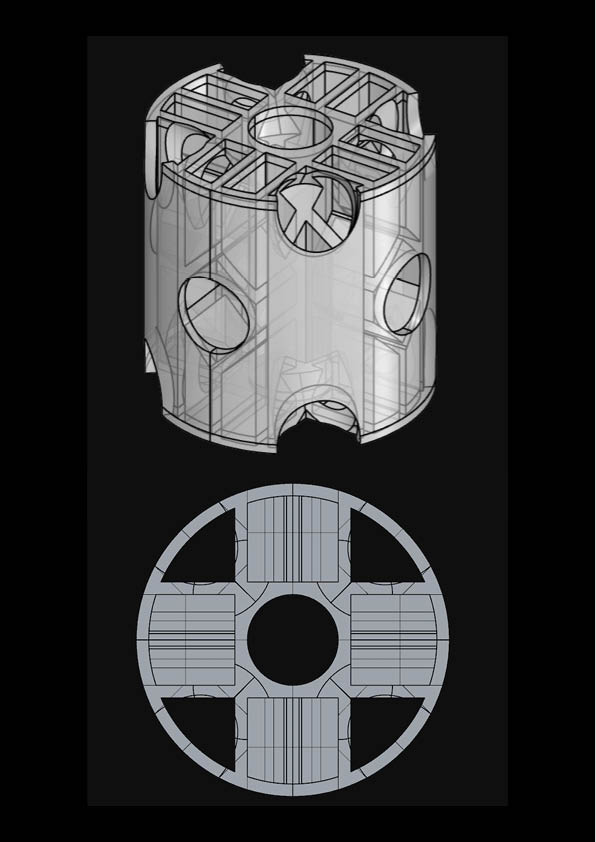 Prototype 1 - model - Foggy Spaceframe / Digital Fabrication IAAC