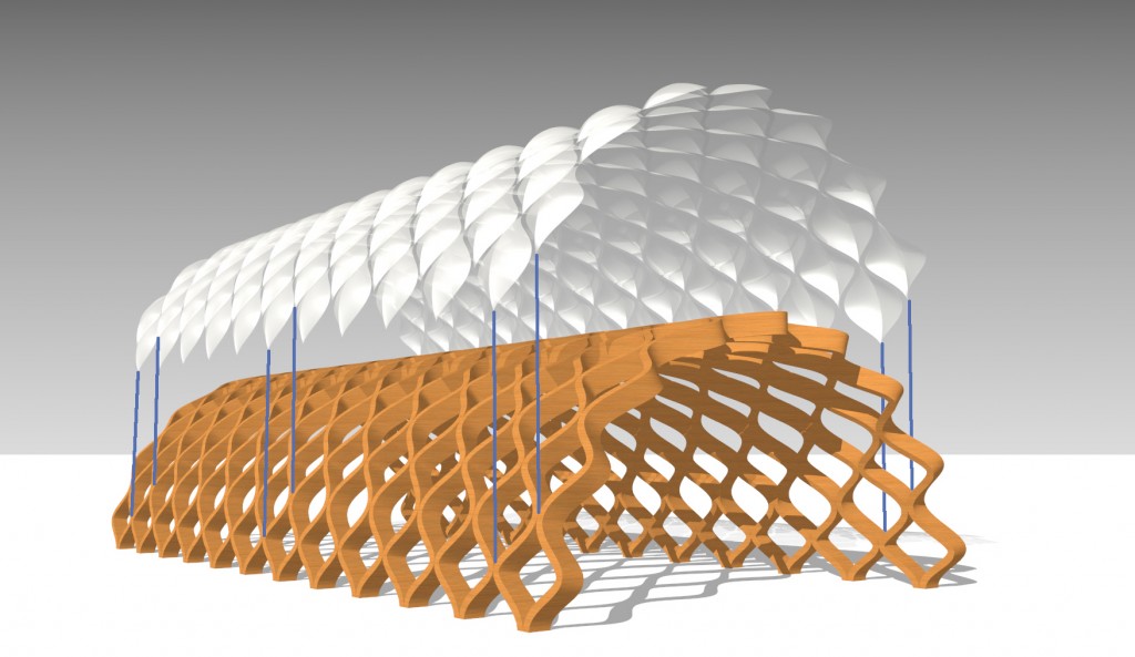 Turtle Shell Pavilion Design Animated Parametric Pavilion Systems-IAAC Blog