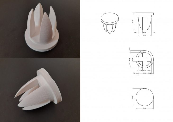 misilla, MAEBB, IAAC, Dafni Vakalopoulou, chair, 2020-2021, 3D printed joints, plywood