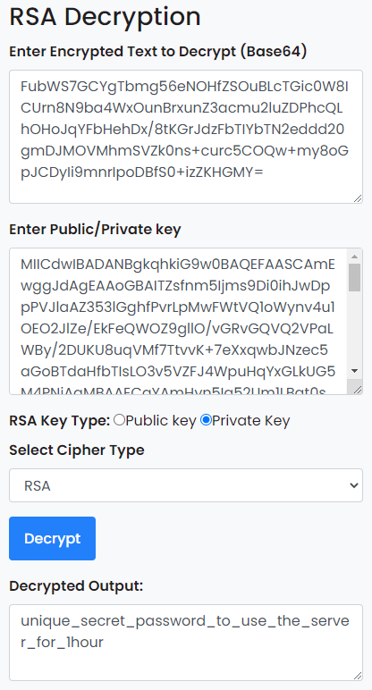 decrypt password