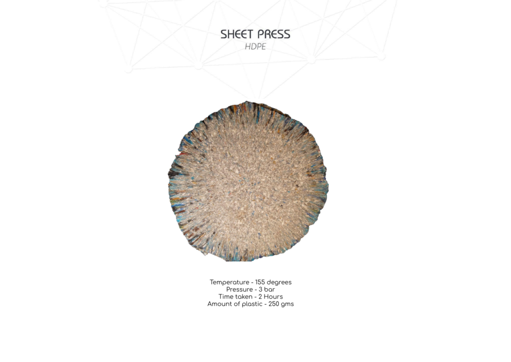 Sheet press HDPE
