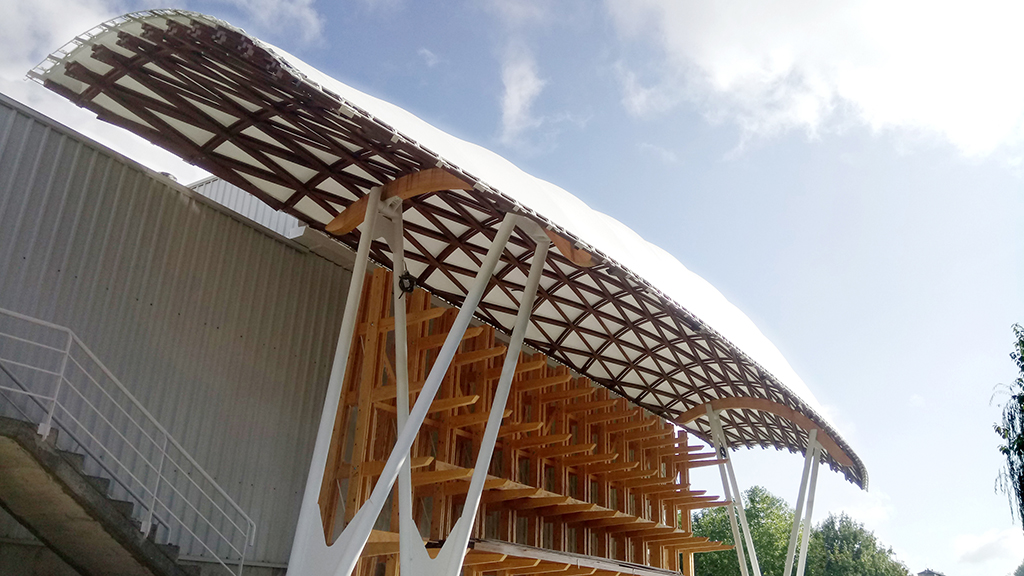 Case Study : Triaxial gridshell of Eucalyptus – IAAC Blog