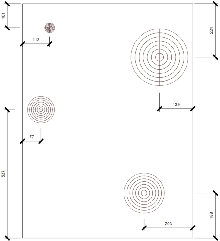 Drawing used by the participants using manual tools