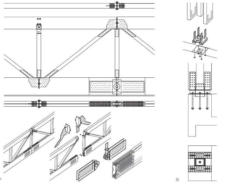 FIG.1. Detail of the Truss of the Sports Hall in Rillieaux-La-Pape_Credits : Sports Hall in Rillieaux-La-Papea, Detail Magazine,p.45